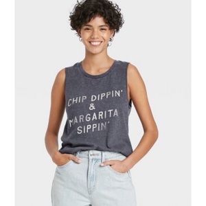 Chip Dippin’ Margarita Sippin’ Tank Cinco de Mayo shirt Small